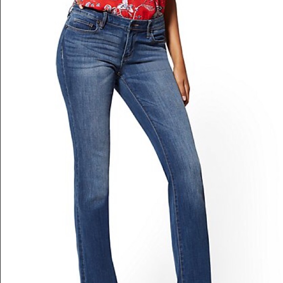 New York & Company Denim - NY&Co Med Wash Bootcut Jeans